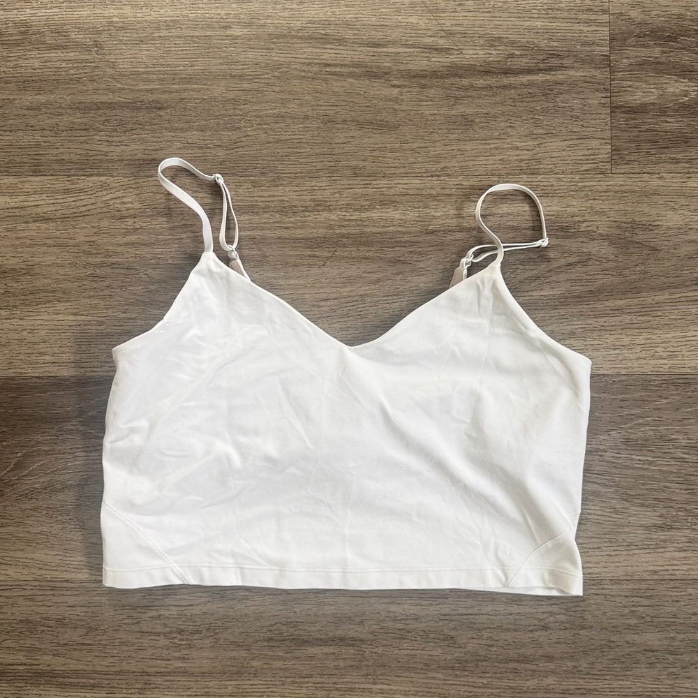 Lululemon White Align Tank 14 Women’s Athletic Top Bra